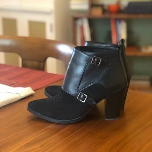 Allsaints Charnock Monk Strap Heeled Boot Sz 39